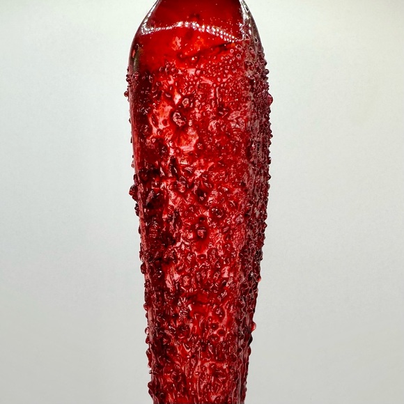 Set of 3 Red Textured Icicle Ornaments - Picture 7 of 10